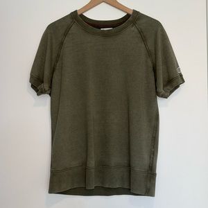 Todd Snyder + Champion | Men’s Short Sleeve Sweatshirt | Medium | Army Green